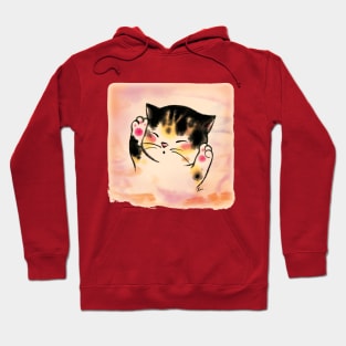 Pink paw cat baby Hoodie